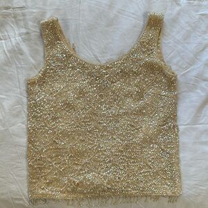 Vintage beaded tank
